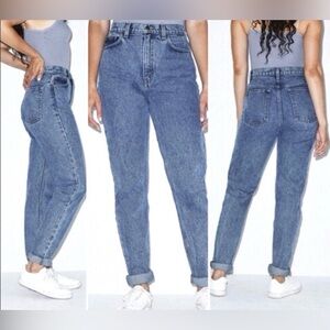 American Apparel The High Waist Jean Medium Marble Size 29